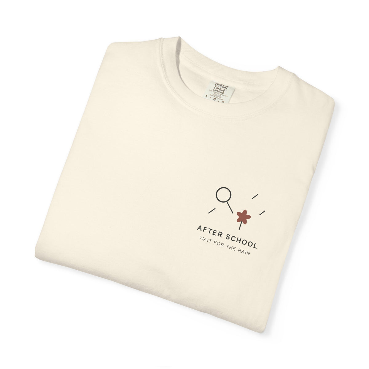 After School Rain Minimalist Anime Tee | Devil Hunter Japanese Streetwear