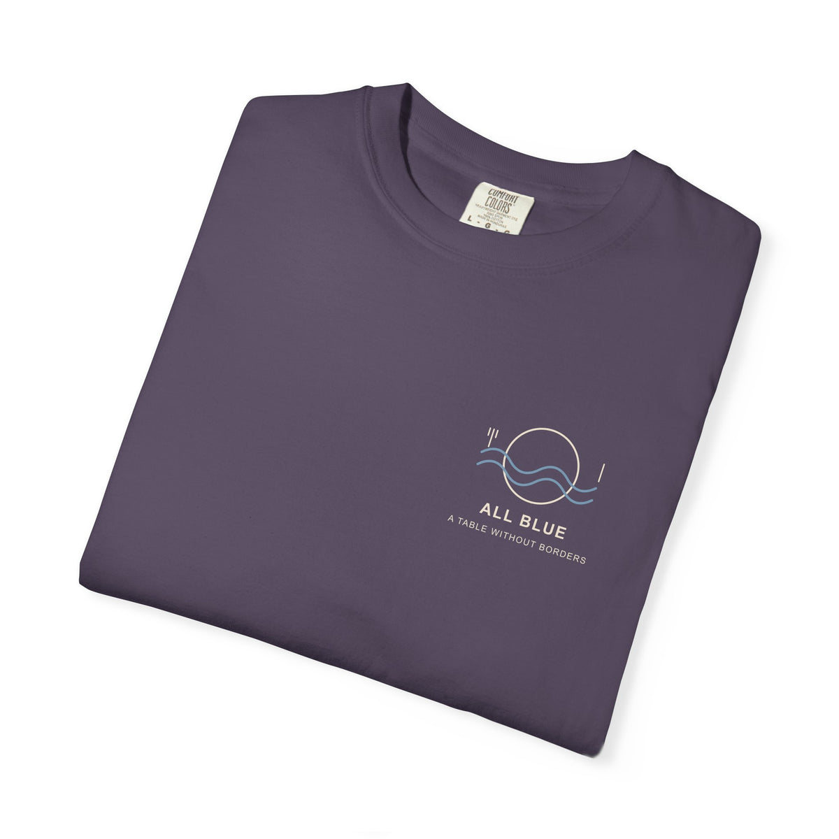 All Blue Table Minimalist Anime Tee | Pirate Japanese Streetwear