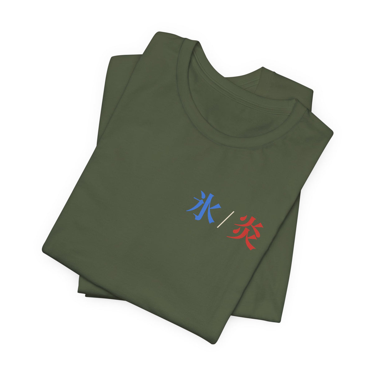 Dual Temperature Kanji Anime Soft Tee | Ice and Fire Japanese Streetwear