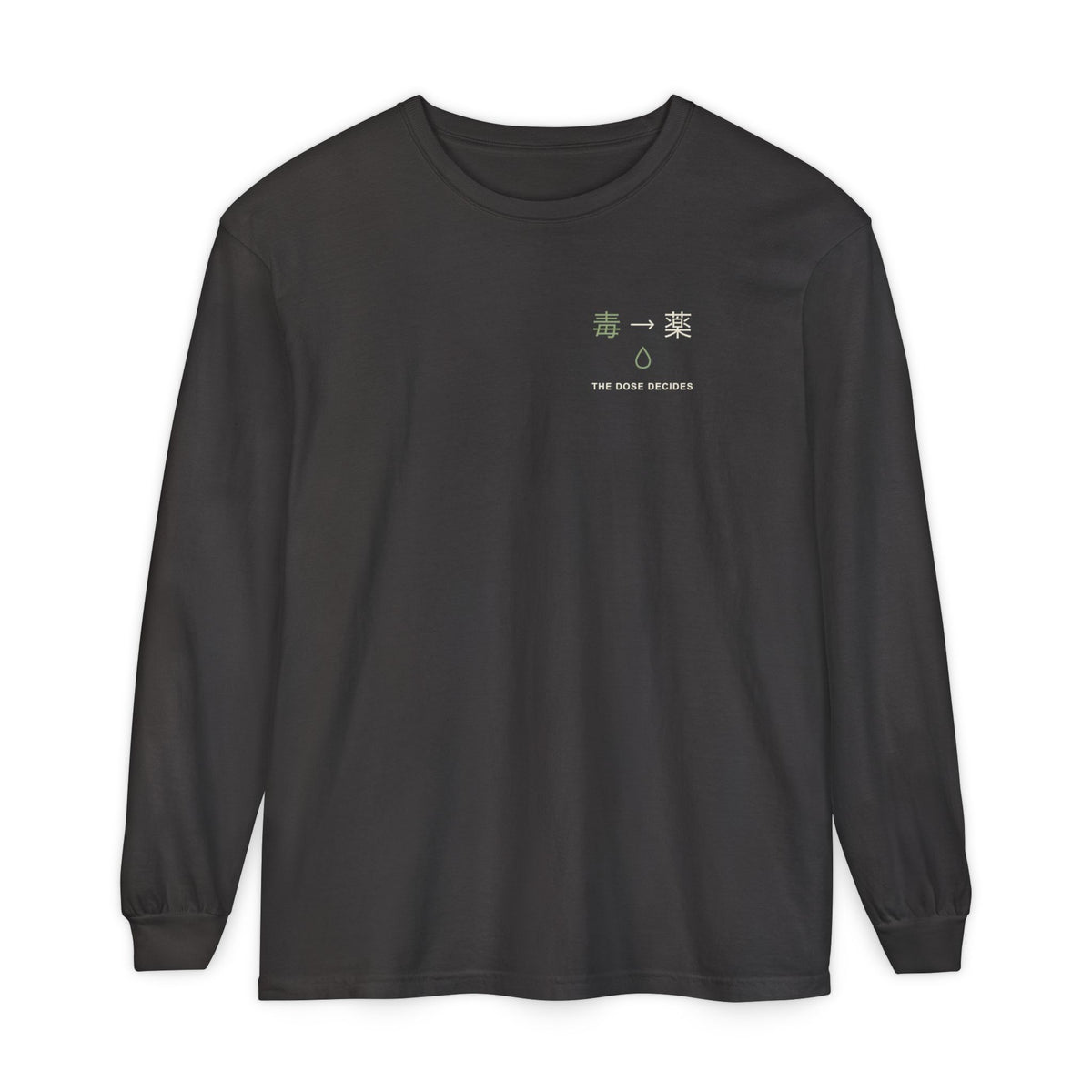 Between Poison & Remedy Minimalist Long Sleeve Tee | Inspired by Maomao from The Apothecary Diaries