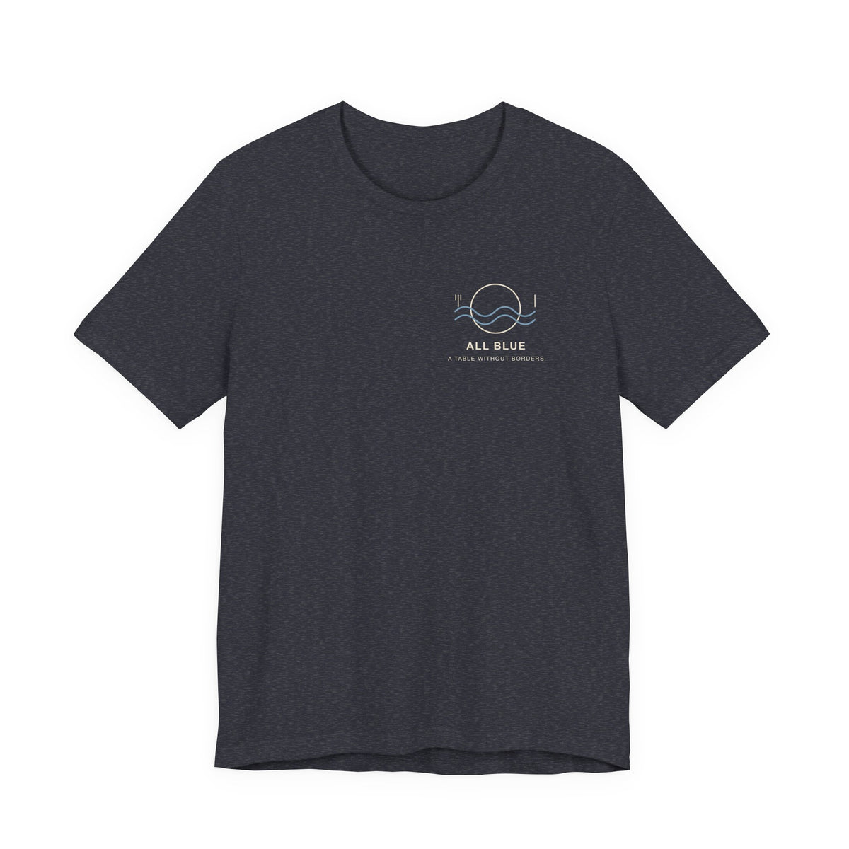 All Blue Table Minimalist Anime Soft Tee | Pirate Japanese Streetwear