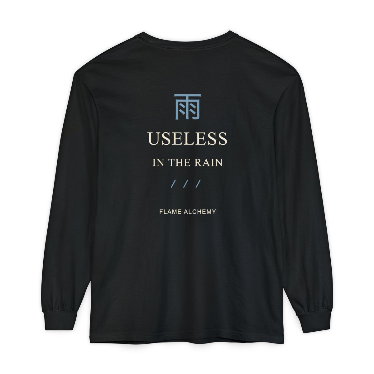 Rain Check Kanji Long Sleeve Tee | Inspired by Roy Mustang from Fullmetal Alchemist