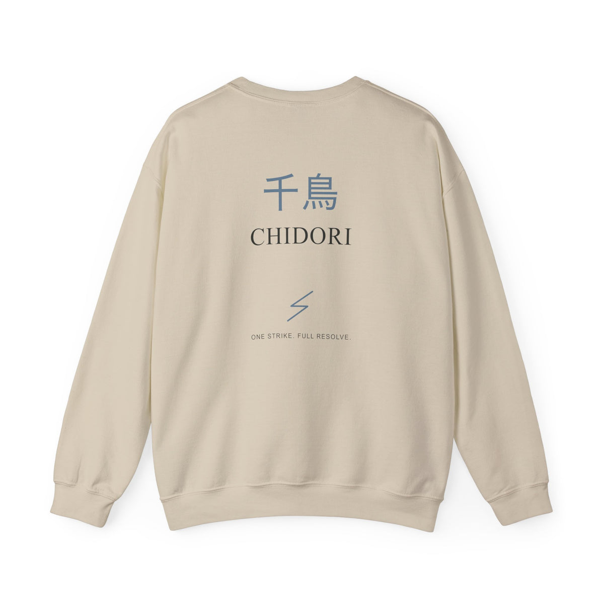 Thunder Strike Kanji Anime Crewneck Sweatshirt | Ninja Japanese Streetwear