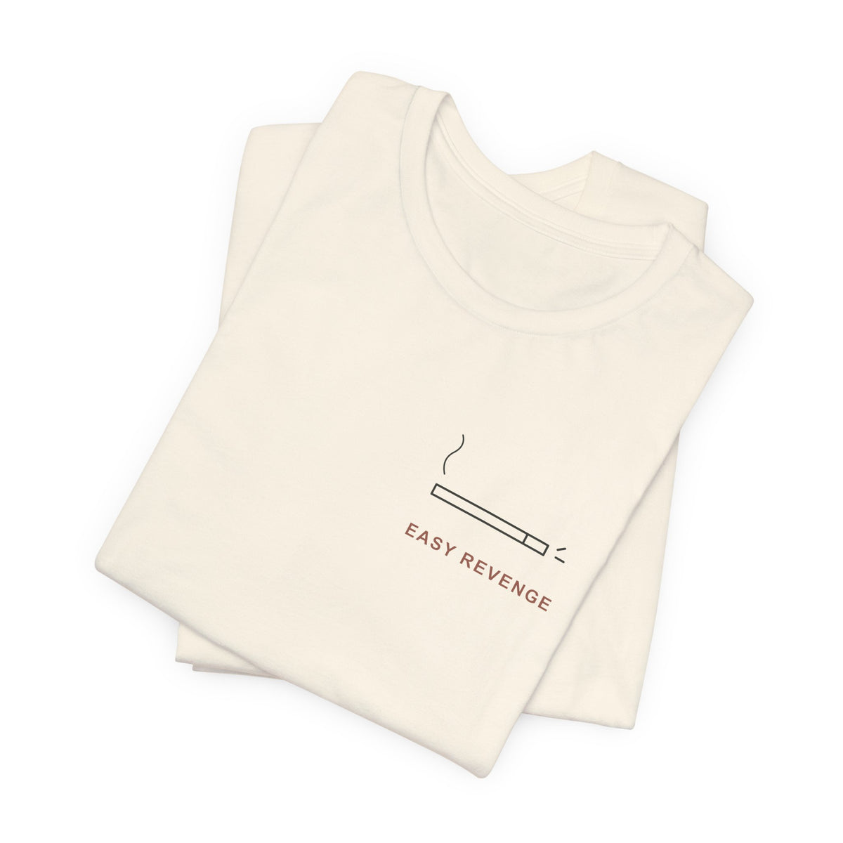 Easy Revenge Minimalist Anime Soft Tee | Devil Hunter Japanese Streetwear