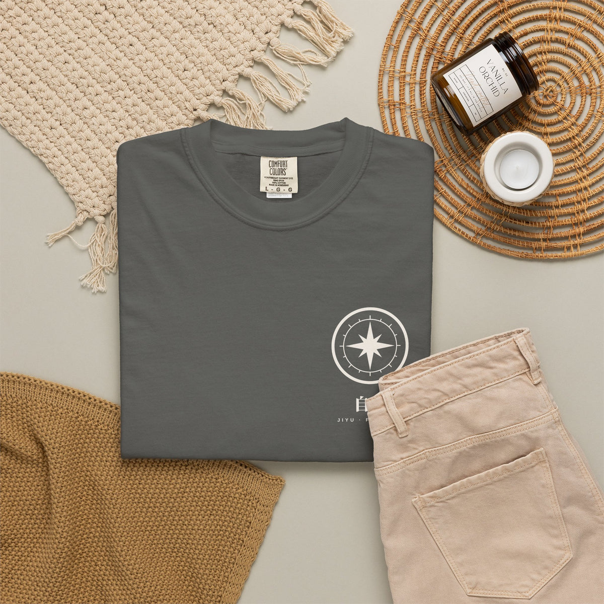 Jiyu Compass Anime Tee | Minimalist Japanese Streetwear Shirt