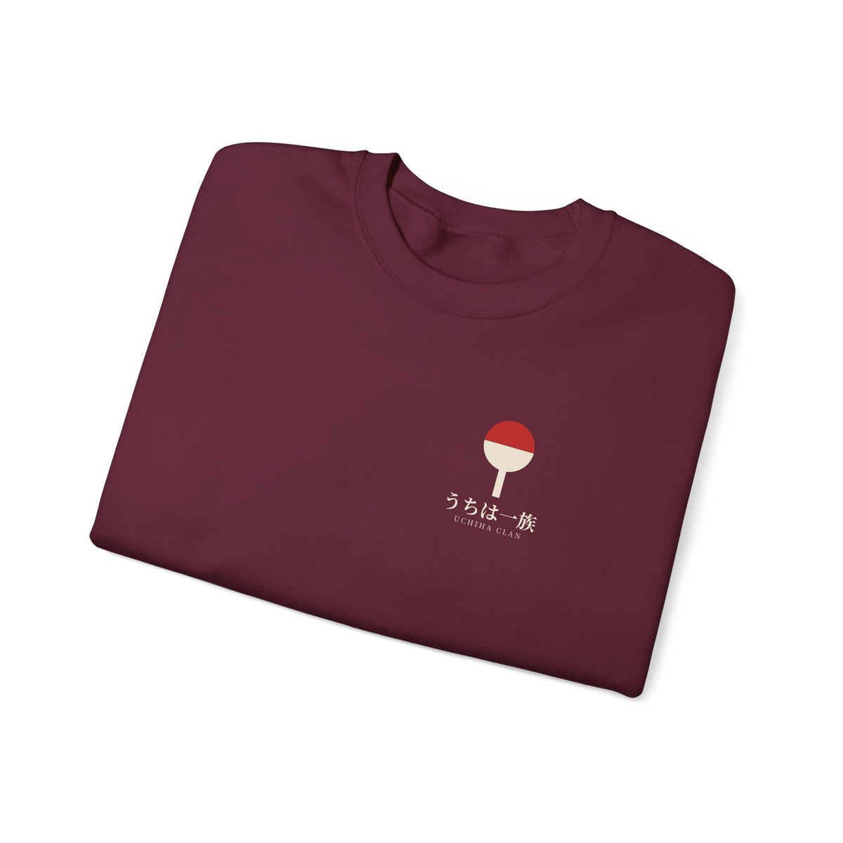 Clan Fan Crest Kanji Crewneck Sweatshirt | Inspired by the Uchiha clan of Naruto