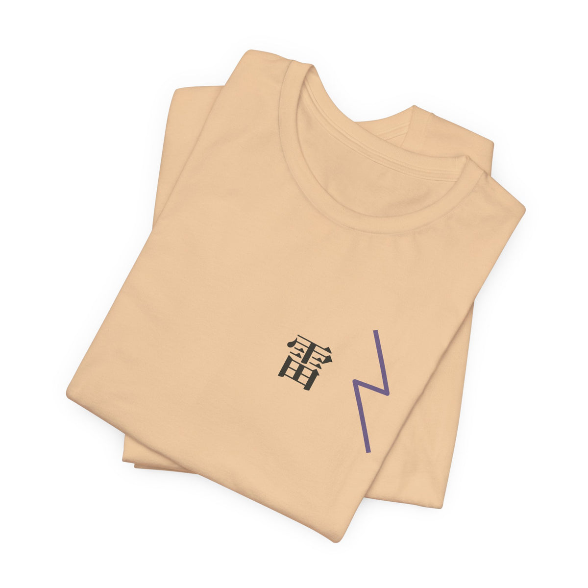 Storm Flame Kanji Anime Soft Tee | Clan Crest Japanese Streetwear