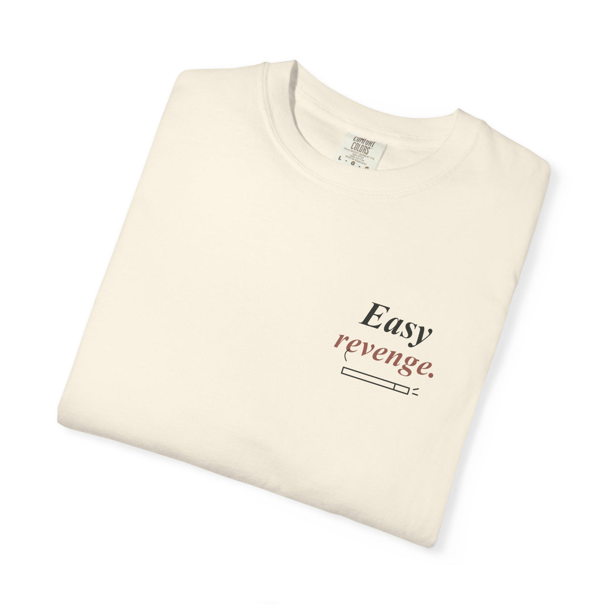 Easy Revenge Letter Anime Quote Tee | Devil Hunter Japanese Streetwear