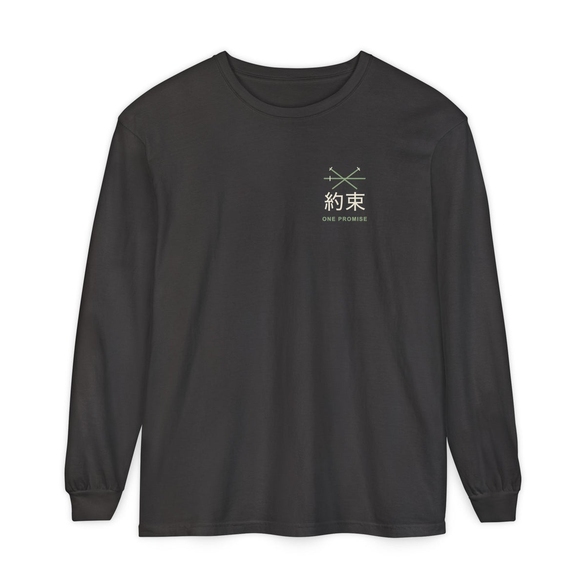 Kept Promise Kanji Anime Long Sleeve Tee | Pirate Japanese Streetwear