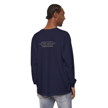 Shop Hours Kanji Long Sleeve Tee | Inspired by Taro Sakamoto from Sakamoto Days