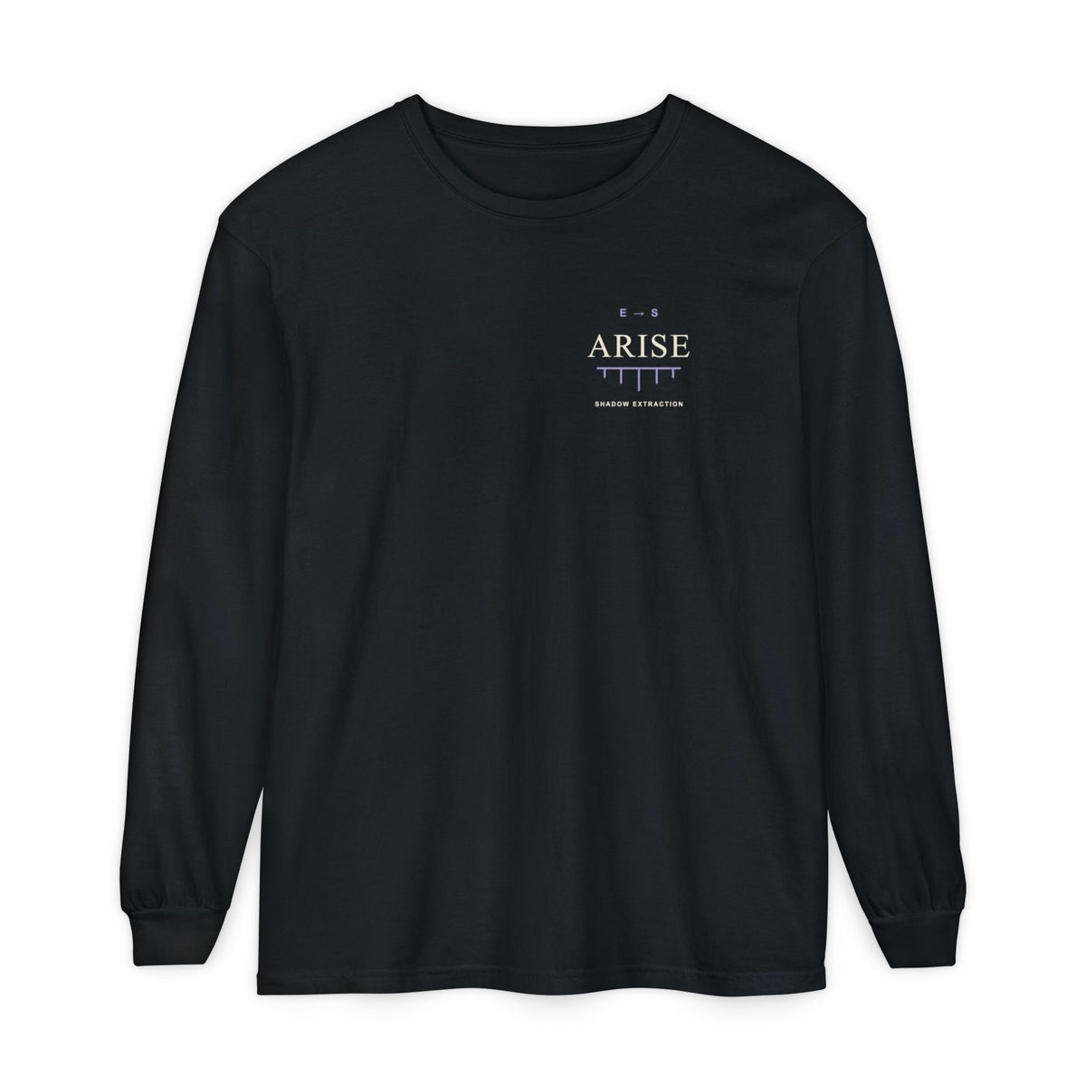 Arise Rank Quote Long Sleeve Tee | Inspired by Sung Jinwoo from Solo Leveling