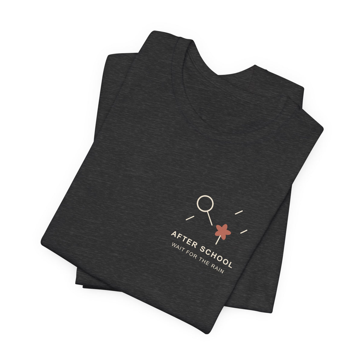 After School Rain Minimalist Anime Soft Tee | Devil Hunter Japanese Streetwear