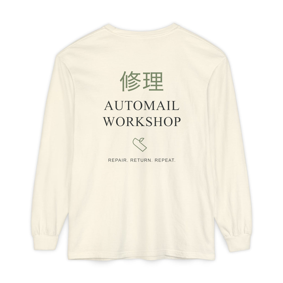 Rebuild Home Kanji Long Sleeve Tee | Inspired by Winry Rockbell from Fullmetal Alchemist