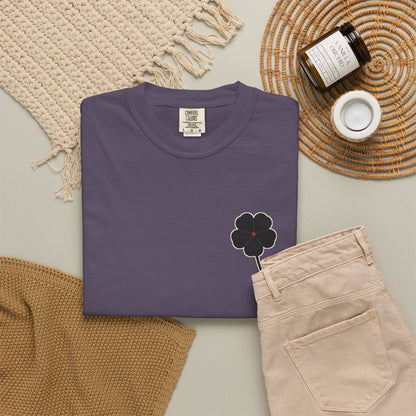 Black Clover Leaf Minimalist Heavyweight Tee | Inspired by Asta from Black Clover