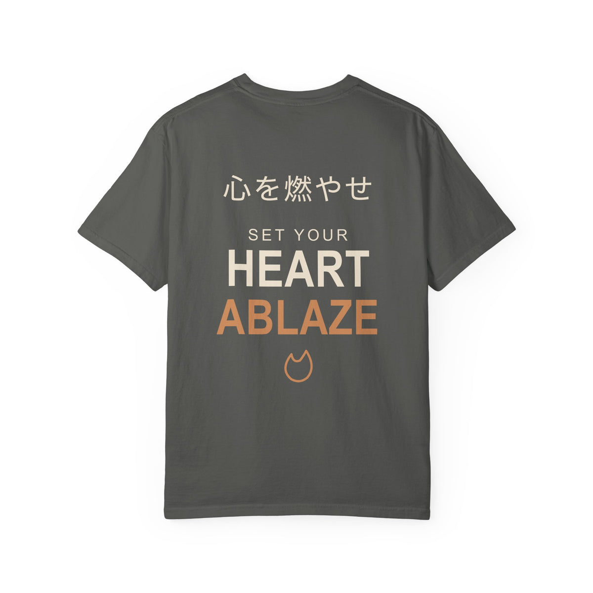 Burning Resolve Kanji Anime Tee | Demon Hunter Japanese Streetwear