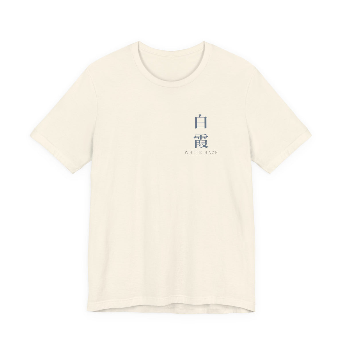 White Haze Kanji Anime Soft Tee | Soul Sword Japanese Streetwear