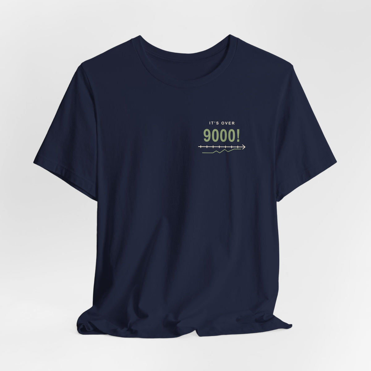 Over Nine Thousand Anime Quote Soft Tee | Power Level Japanese Streetwear