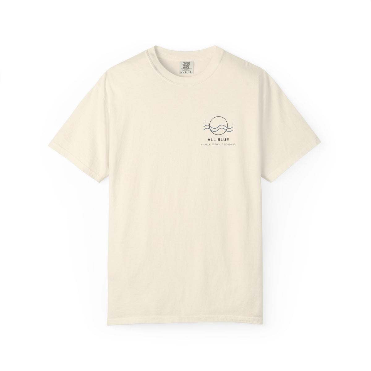 All Blue Table Minimalist Anime Tee | Pirate Japanese Streetwear
