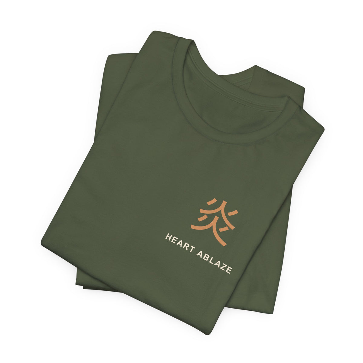 Burning Resolve Kanji Anime Soft Tee | Demon Hunter Japanese Streetwear