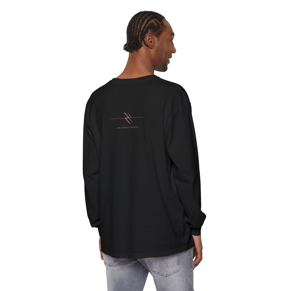 Black Flash Kanji Anime Long Sleeve Tee | Cursed Energy Japanese Streetwear