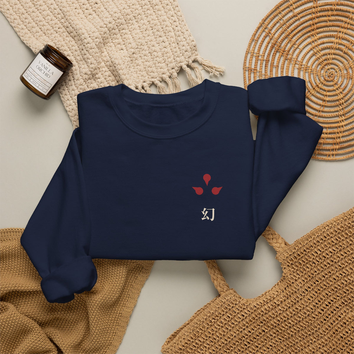After Dark Kanji Anime Crewneck Sweatshirt | Clan Crest Japanese Streetwear