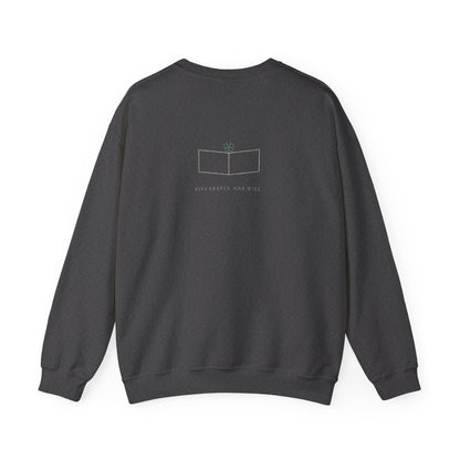 Five Leaf Kanji Crewneck Sweatshirt | Inspired by Asta from Black Clover