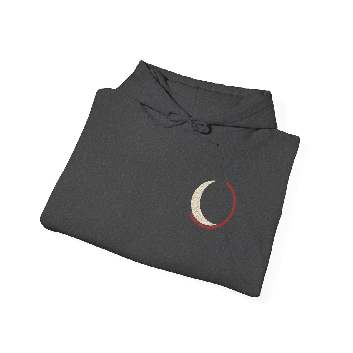 Black Moon Minimalist Anime Hoodie | Soul Sword Japanese Streetwear