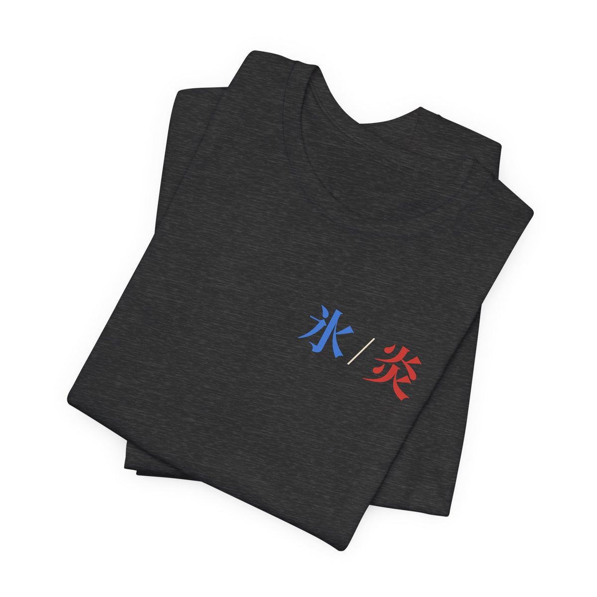 Dual Temperature Kanji Anime Soft Tee | Ice and Fire Japanese Streetwear