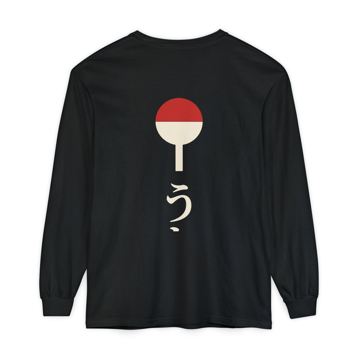 Clan Fan Crest Kanji Long Sleeve Tee | Inspired by the Uchiha clan of Naruto