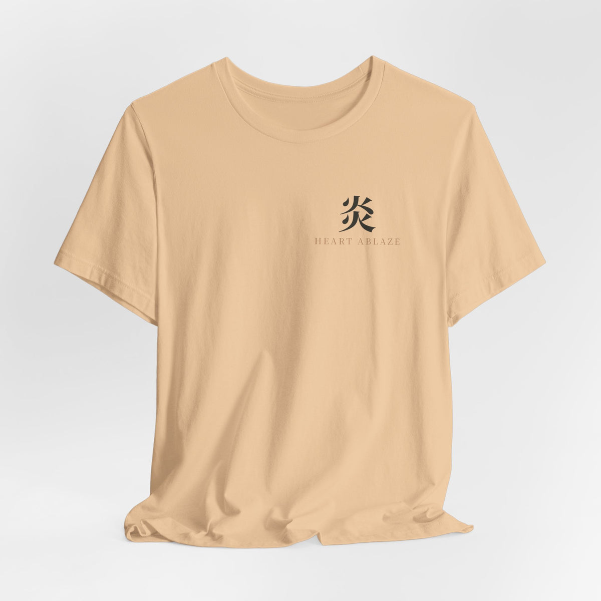 Flame Watch Kanji Anime Soft Tee | Demon Hunter Japanese Streetwear