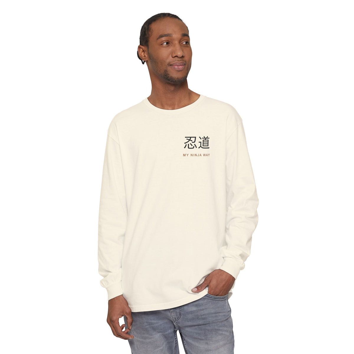 Ninja Way Kanji Anime Long Sleeve Tee | Ninja Japanese Streetwear