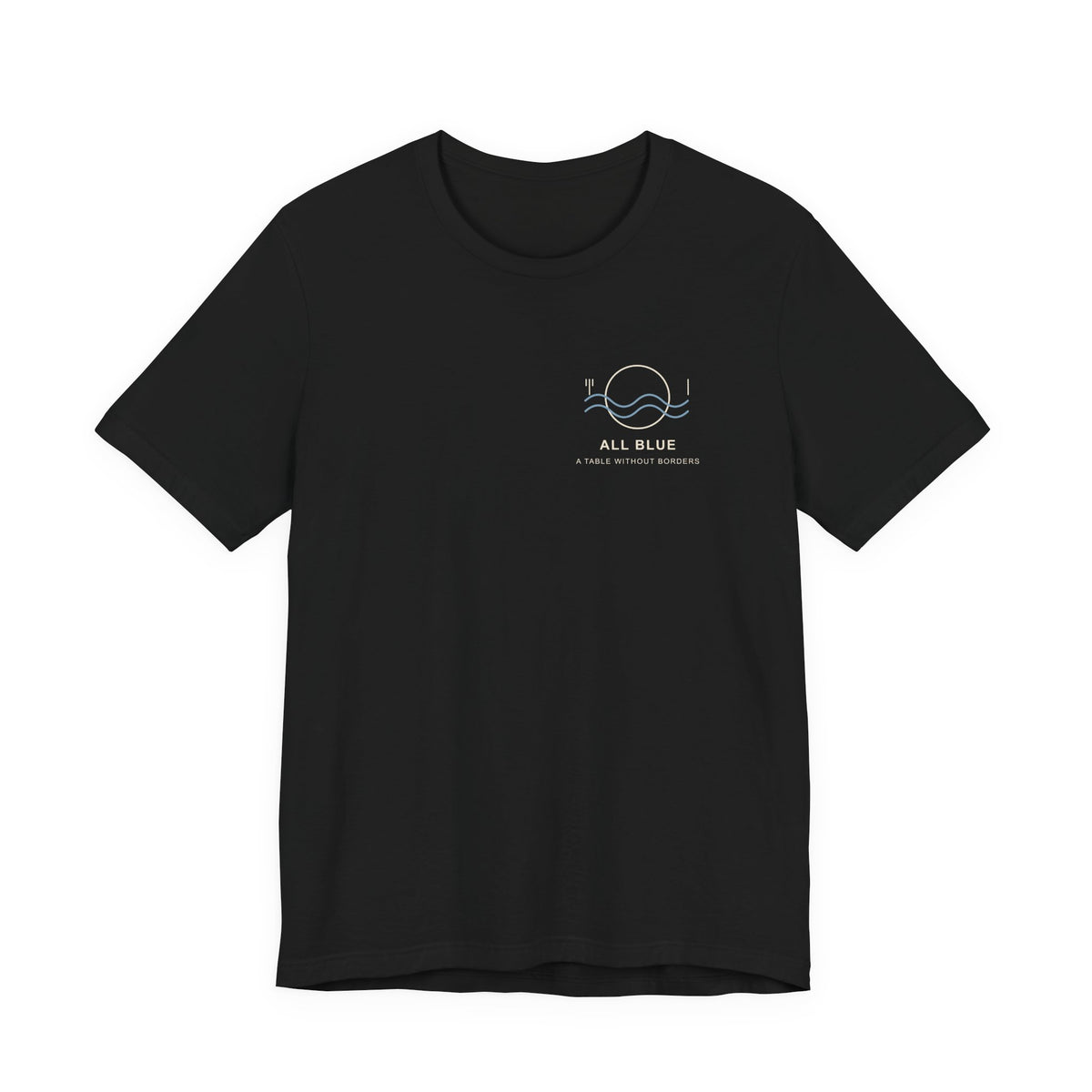 All Blue Table Minimalist Anime Soft Tee | Pirate Japanese Streetwear