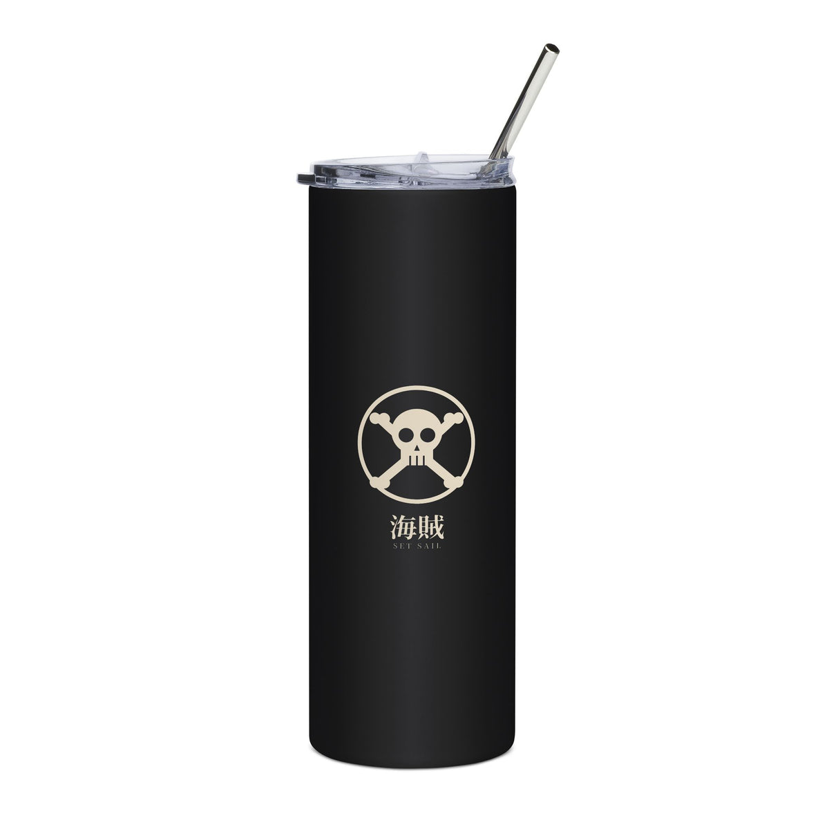 Pirate Crest Insulated Tumbler 20oz | Inspired by the Straw Hat crew from One Piece