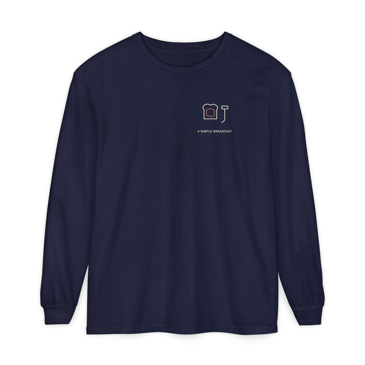 Simple Breakfast Minimalist Long Sleeve Tee | Inspired by Denji from Chainsaw Man
