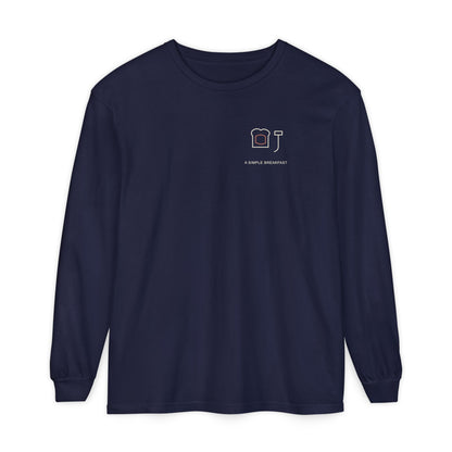 Simple Breakfast Minimalist Long Sleeve Tee | Inspired by Denji from Chainsaw Man