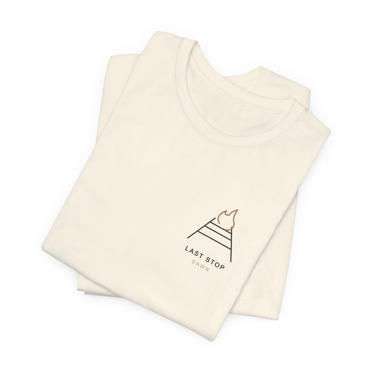 Last Stop Dawn Minimalist Anime Soft Tee | Demon Hunter Japanese Streetwear