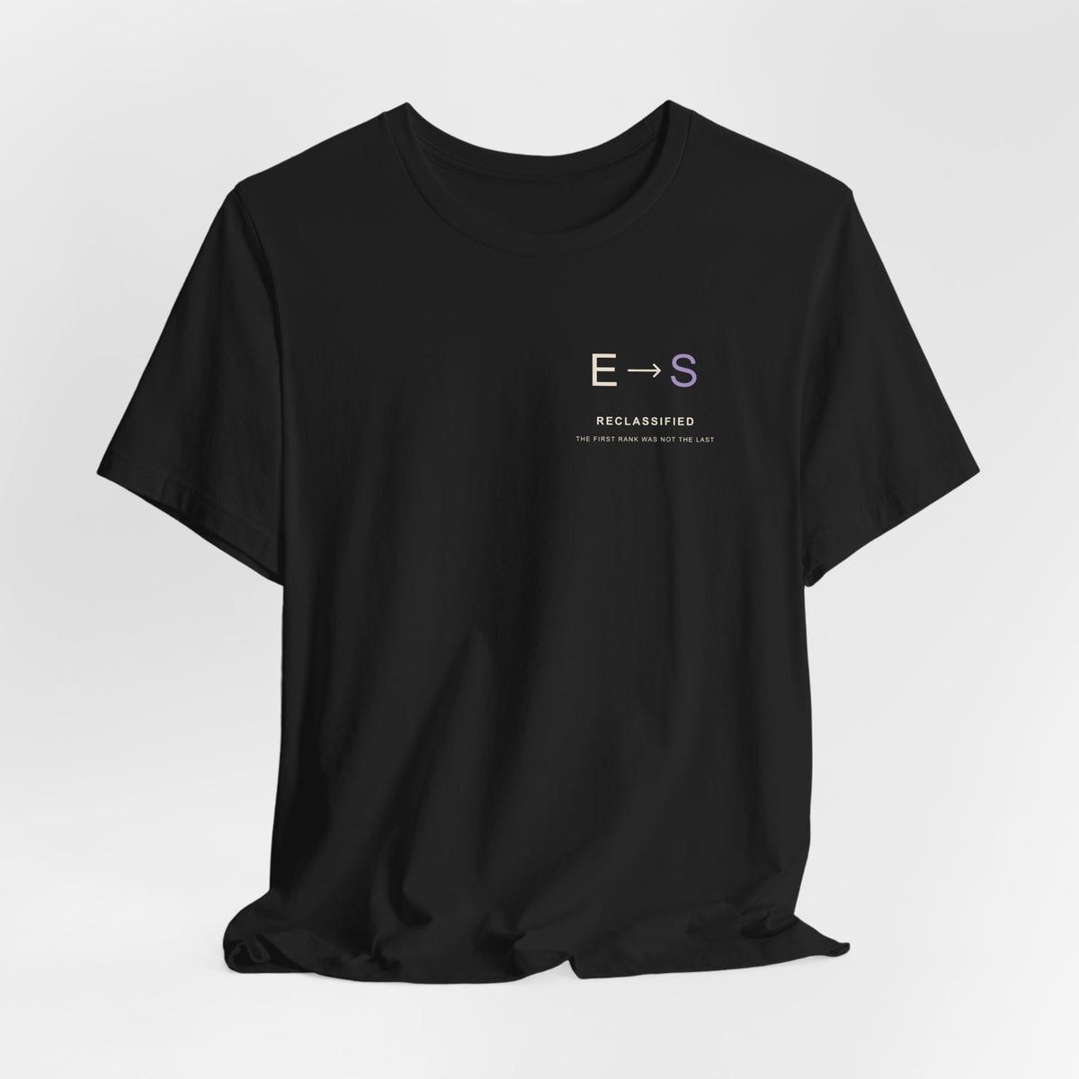 Reclassified Minimalist Anime Soft Tee | Shadow Rank Gym Japanese Streetwear