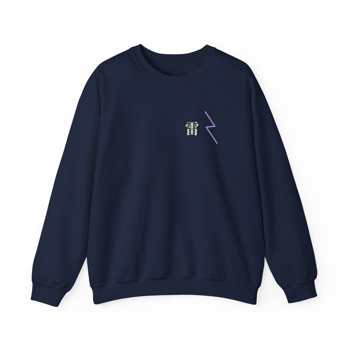 Storm Flame Kanji Anime Crewneck Sweatshirt | Clan Crest Japanese Streetwear
