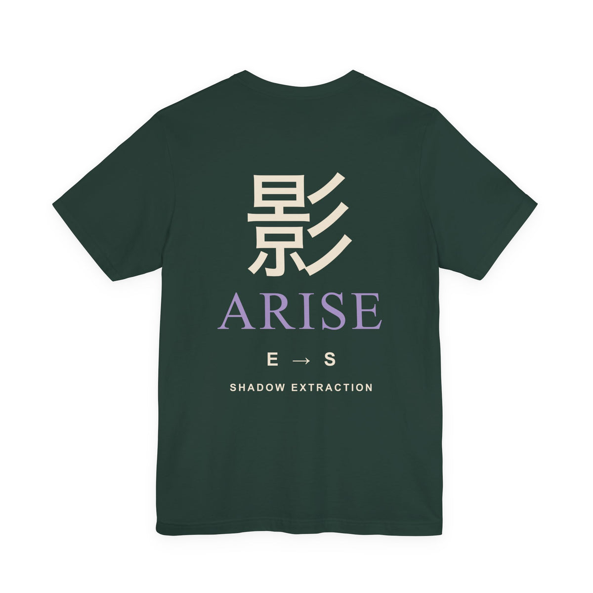 Shadow Rank Kanji Anime Soft Tee | Shadow Rank Gym Japanese Streetwear