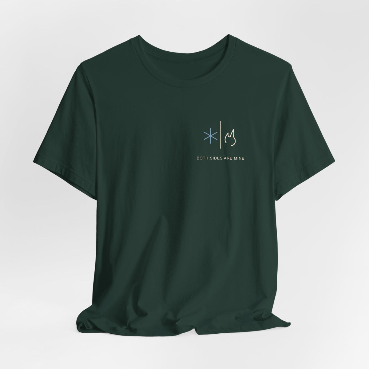 Both Sides Mine Minimalist Anime Soft Tee | Hero Academy Japanese Streetwear