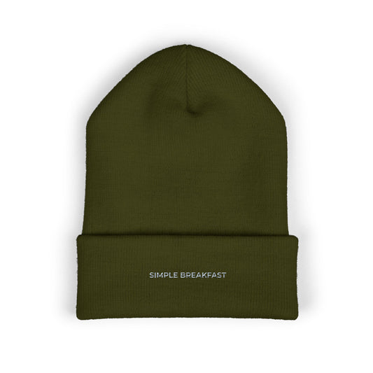 Simple Breakfast Embroidered Beanie | Inspired by Denji from Chainsaw Man