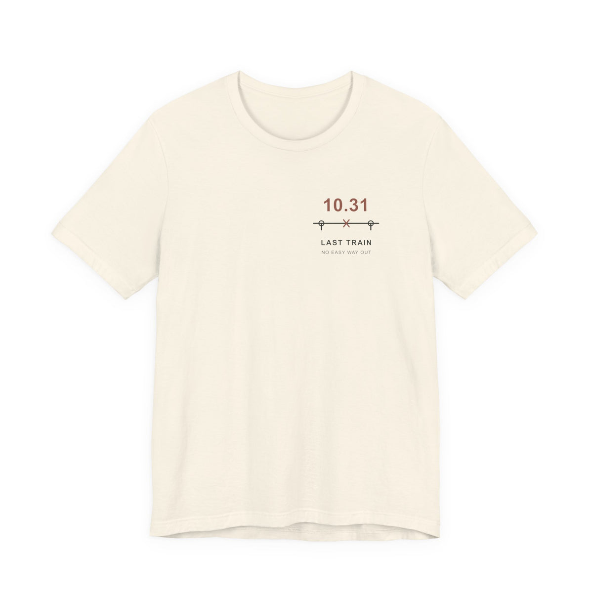Last Train October Minimalist Anime Soft Tee | Sorcerer Japanese Streetwear