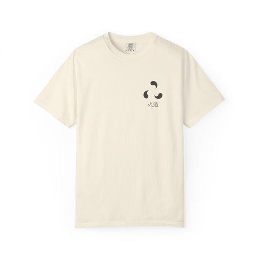 Ember Legacy Minimalist Anime Tee | Fire Release Kanji Japanese Streetwear