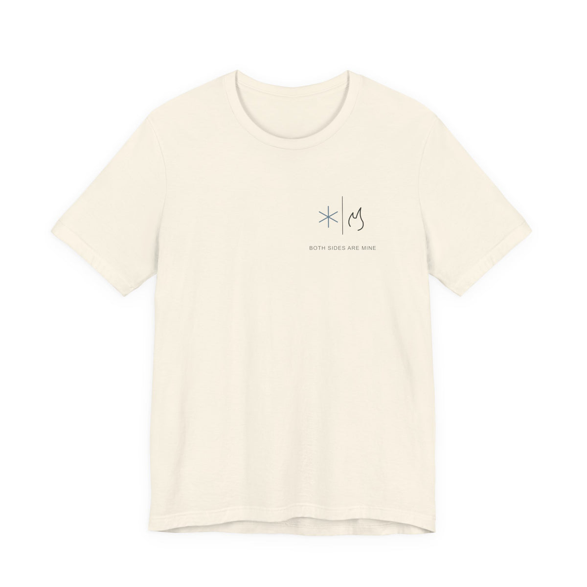 Both Sides Mine Minimalist Anime Soft Tee | Hero Academy Japanese Streetwear