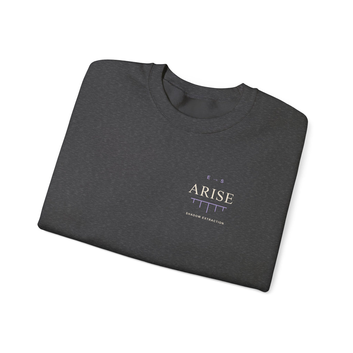 Arise Rank Quote Crewneck Sweatshirt | Inspired by Sung Jinwoo from Solo Leveling