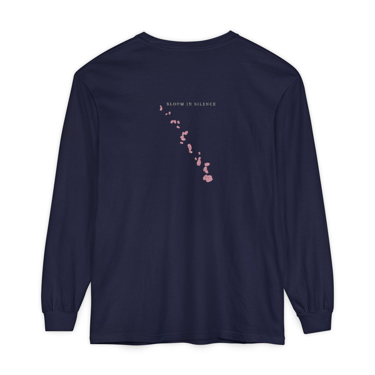 Quiet Bloom Kanji Long Sleeve Tee | Inspired by Byakuya Kuchiki from Bleach