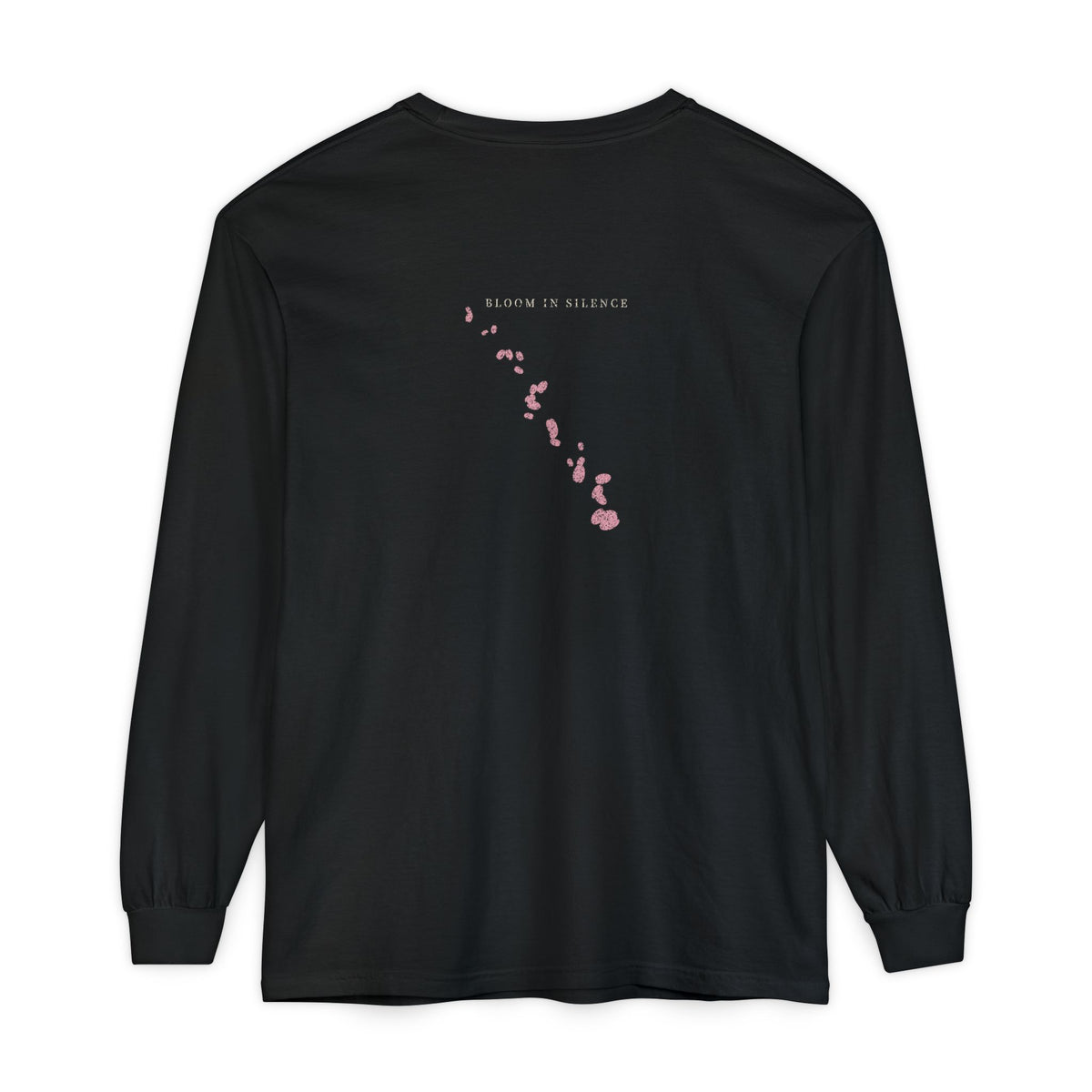 Quiet Bloom Kanji Long Sleeve Tee | Inspired by Byakuya Kuchiki from Bleach