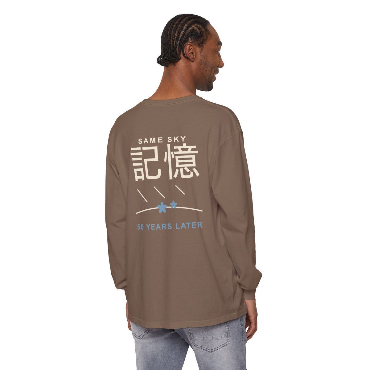 Memory of the Sky Kanji Long Sleeve Tee | Inspired by Frieren and Himmel from Frieren