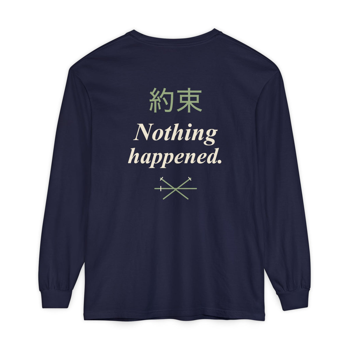 Kept Promise Kanji Anime Long Sleeve Tee | Pirate Japanese Streetwear