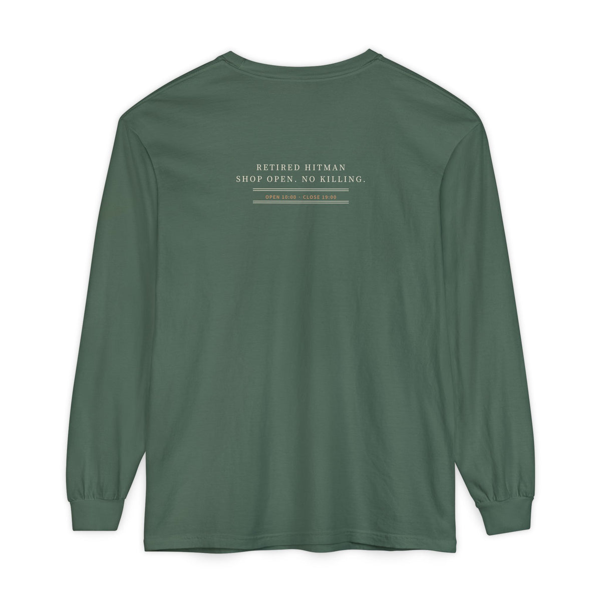 Shop Hours Kanji Long Sleeve Tee | Inspired by Taro Sakamoto from Sakamoto Days